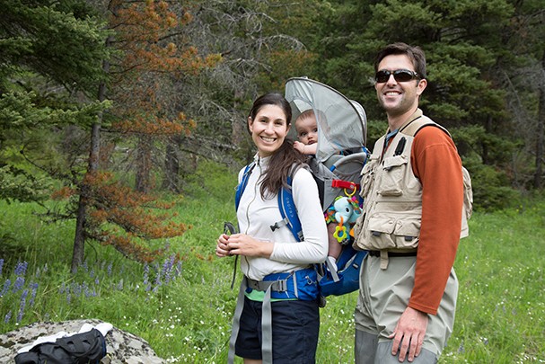 Dr. Gabriel McCormick family hiking