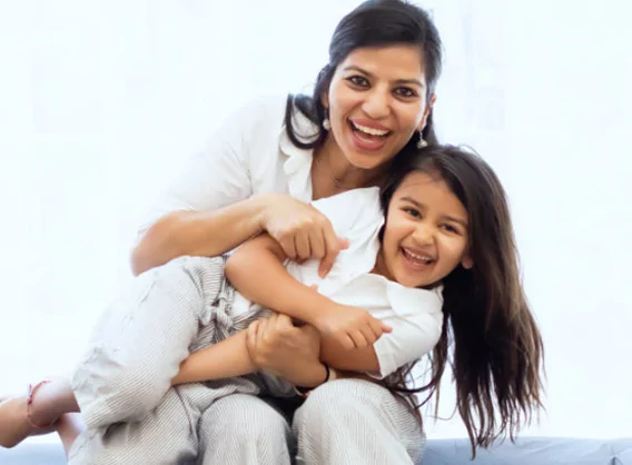 Mom and daughter