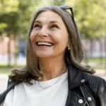 Woman looking up